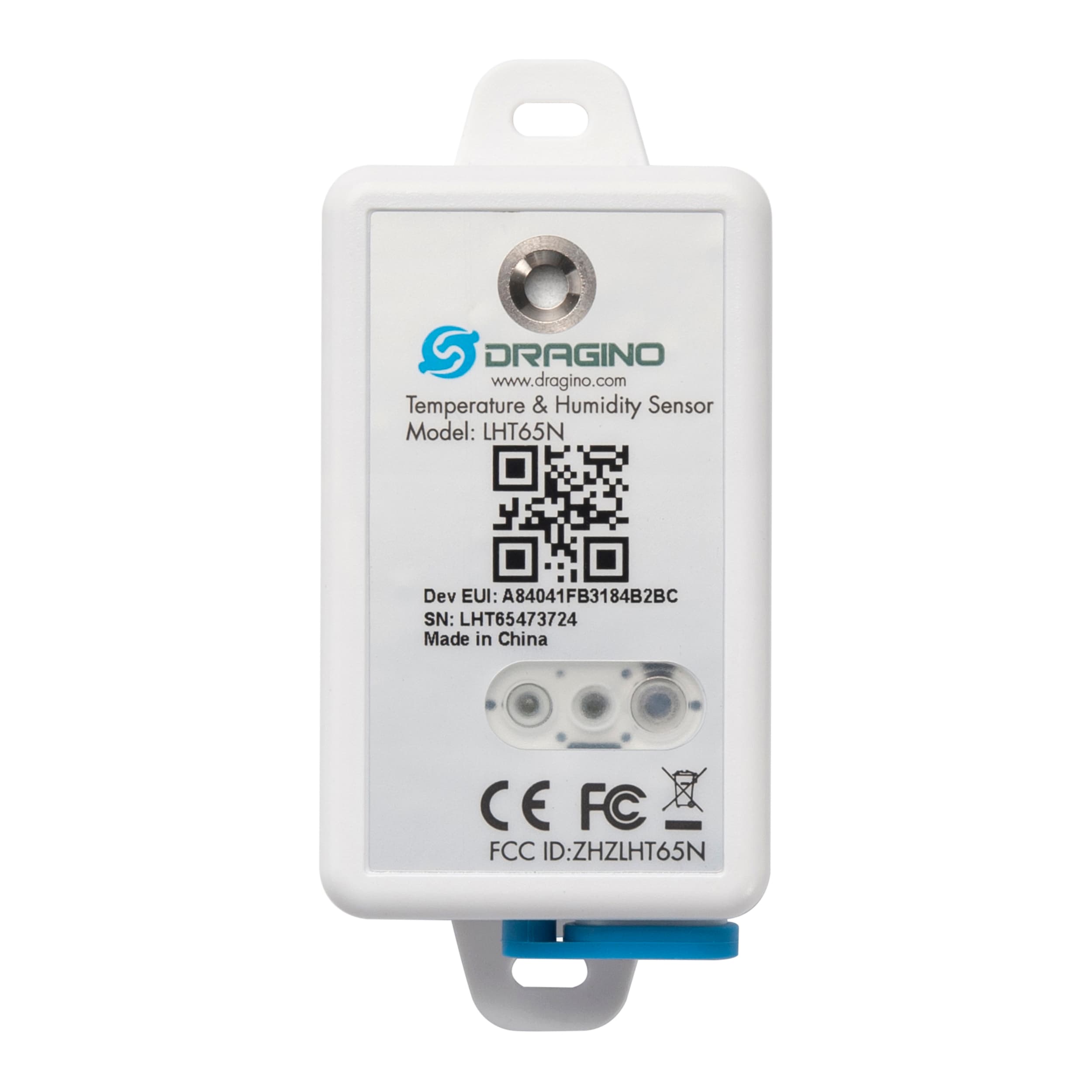 Sensor de temperatura humedad iluminancia LoRaWAN LHT65N-E5 - Dragino