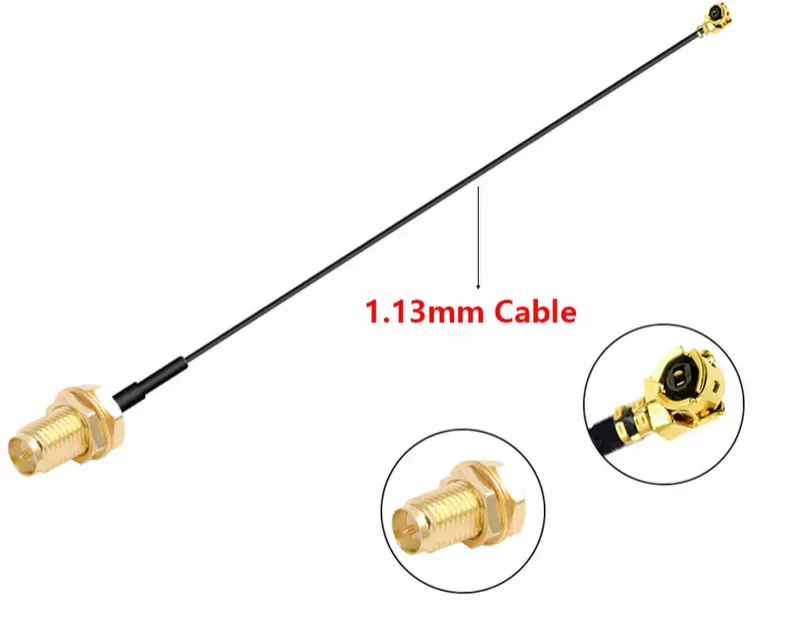 Conector antena Pigtail RP-SMA IPEX 20cm