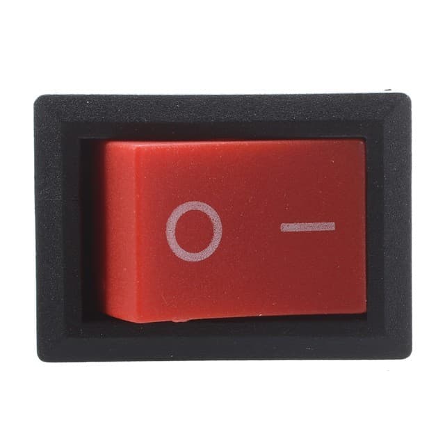 Interruptor switch ON-OFF 10A KDC1-101 Rojo y Negro