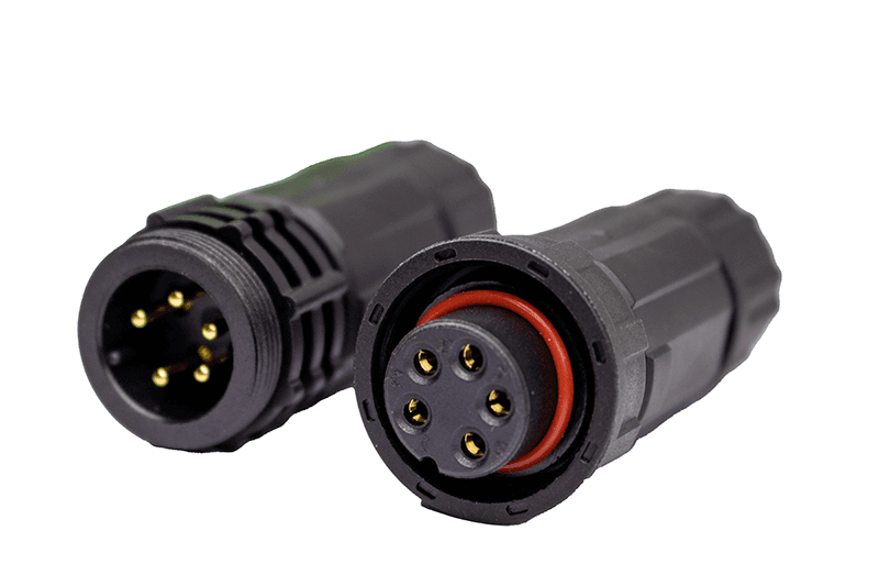 Conector IP67 ZE13 5P 10 Amperes Volante Volante