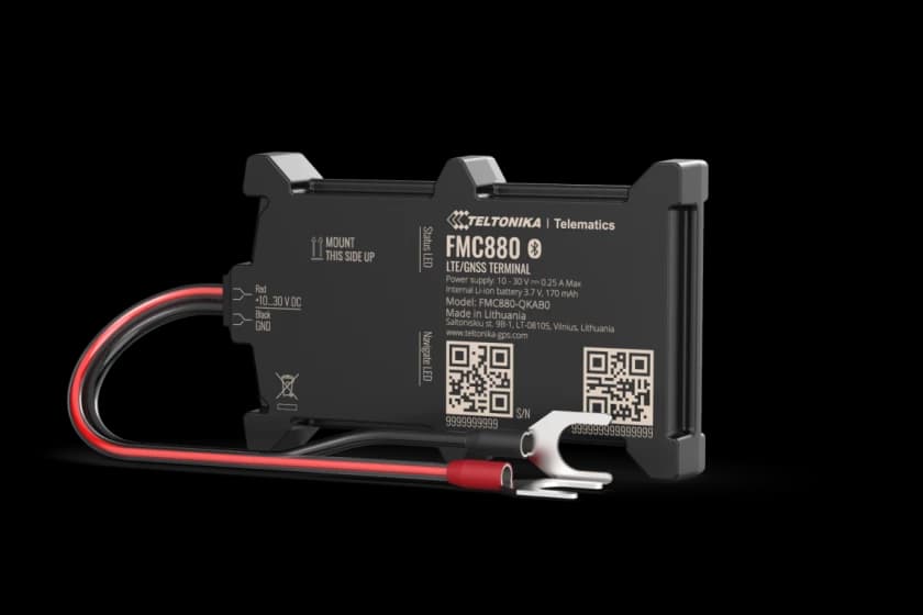Rastreador GPS 4G LTE Cat 1 IP65 de Alta Precisión GNSS Montado en Batería FMC880 - Teltonika