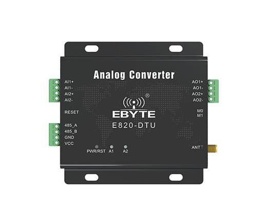 Transmisión de señal analógica RS485 - E820-DTU(2I2-433L)-V8 - Ebyte