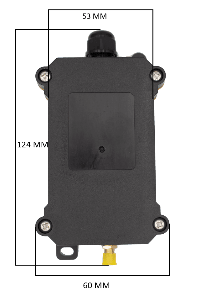Carcasa Con cable RP-SMA y prensa estopa  IP67