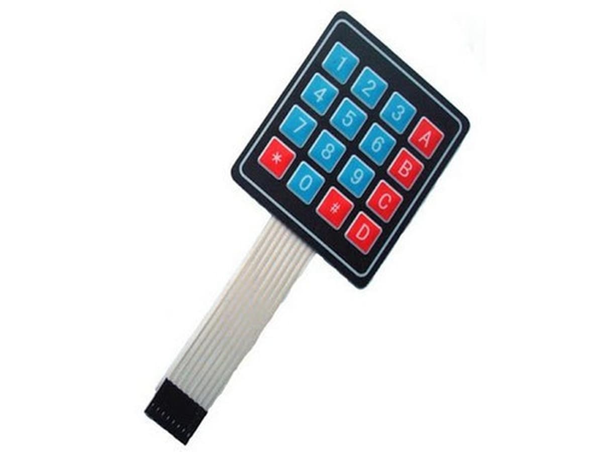 Teclado de membrana Key pad 4x4