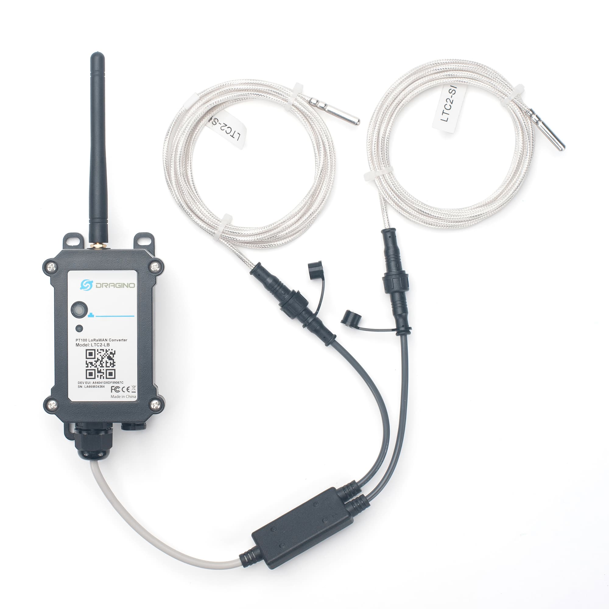 Sonda PT100 Estándar IP68 DR-SI para LTC1/LTC2 – Dragino