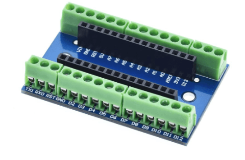Adaptador a bornera para arduino nano