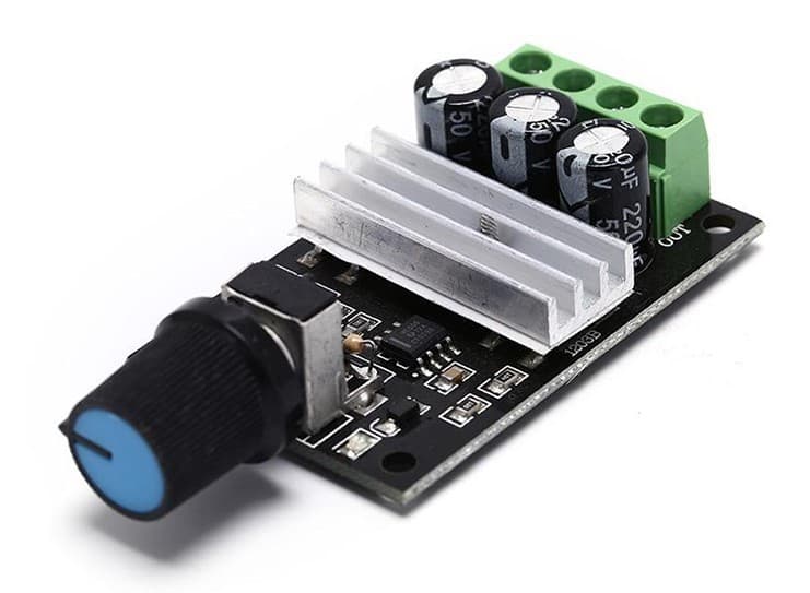 Regulador de Velocidad PWM 6-28V para motores y leds (dimmer)
