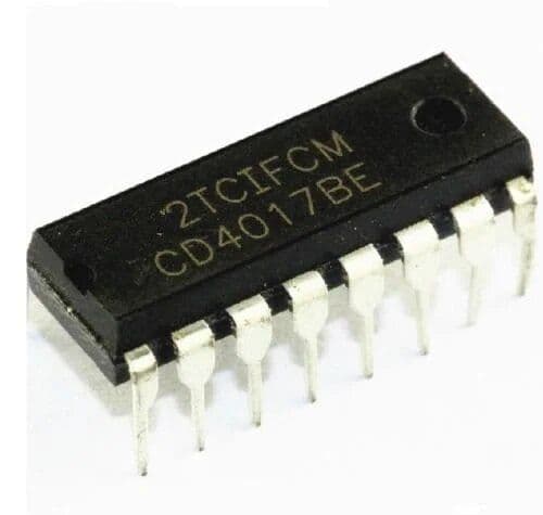 CD4017 CD4017BE Contador de decadas - Pack 5 Unidades