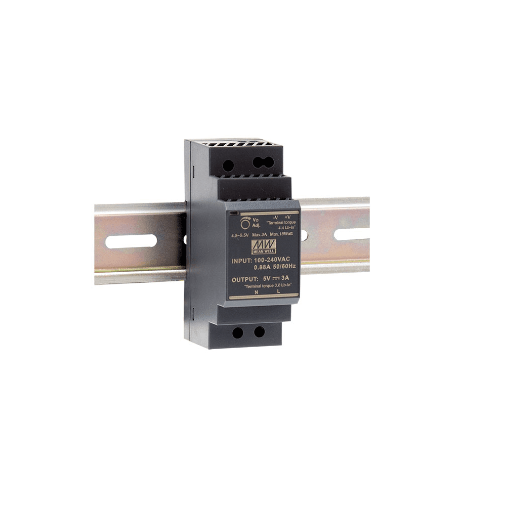 Fuente de Poder 5V 3A 15W – Mean Well HDR-30-5
