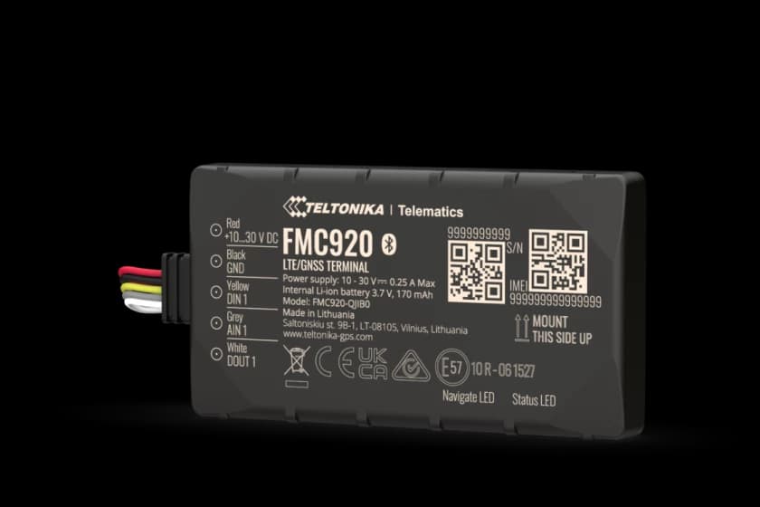 Rastreador GPS Compacto e Inteligente con Conectividad 4G Cat 1 FMC920 - Teltonika