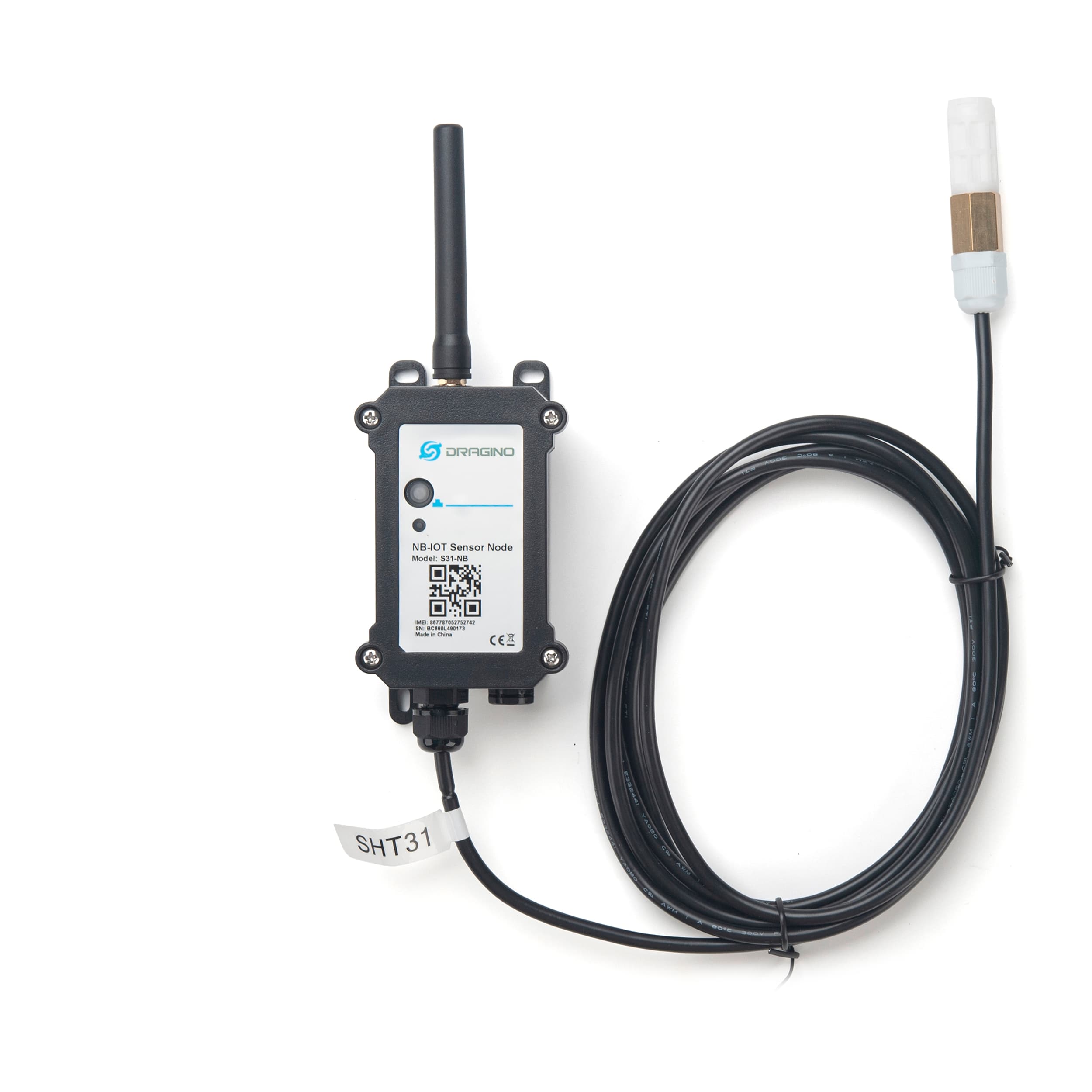 Sensor de Temperatura y humedad ambiental S31-CB - NB-IoT/LTE-M Sonda remota